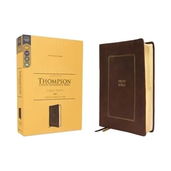 Encyklopedie KJV, Thompson Chain-Reference Bible, Large Print, Leathersoft, Brown, Red Letter, Comfort Print