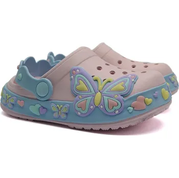 Chlapecká obuv Nazouváky gumové pantofle American Club motýl modrorůžové Velikost: 31