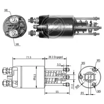 Startér ERA Elektromagnetický spínač startéru ERA ZM5651