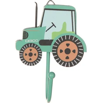 Věšák Zelený nástěnný háček Tractor – Sass & Belle ID_1769338