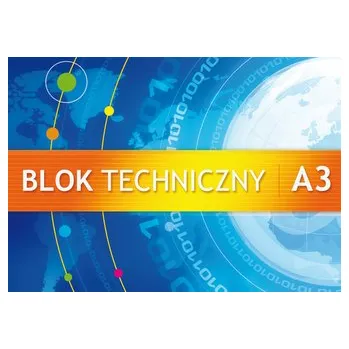 Blok techniczny A3 250g biały 10 kartek 10szt/opak