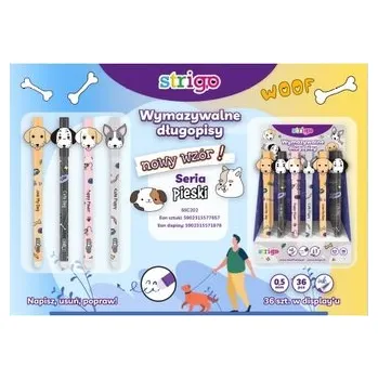 Długopis wymazywalny ścieralny ze skuwką Pies