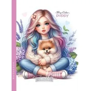 Set školních potřeb Notatnik 143x200 64K kratka Dziewczynka i piesek