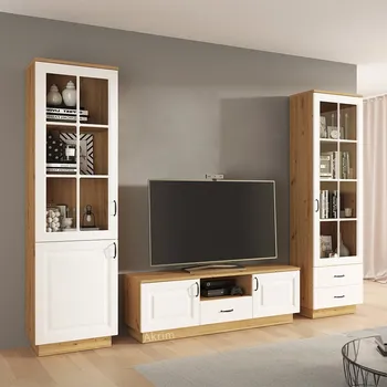 Obývací stěna Obývací stěna Flawia C - artisan/bílá