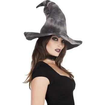 Karnevalový doplněk R-Kontakt.cz Klobouk čarodějnický - Zelda delux šedivý