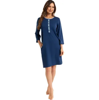 Dámské noční prádlo Noční košile rozepínací REGINA 165 tmavě modrá XXL 0