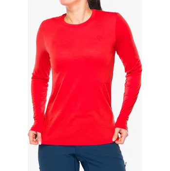 Dámská mikina Dámská mikina Fjallraven Abisko Wool LS - flame orange