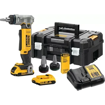 DCE400D2 DeWALT AKU rozšiřovač/expandér pro rozšiřování PEX trubek a potrubí 18V XR 2x 2,0Ah Li-Ion, TSTAK
