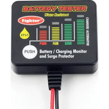 Nabíječka autobaterie BikeTek baterií a alternátorem Tester