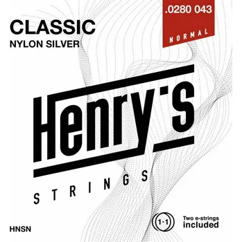 Struna pro kytaru a smyčcový nástroj Henry's Strings Nylon Silver 0280-043 N