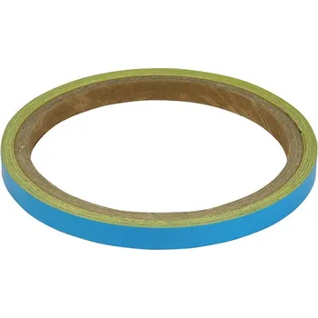 Reflexní proužky na ráfky BIKE IT pro 17 palcová kola - tloušťka 7mm 2 role na obě strany Tmavě modrá