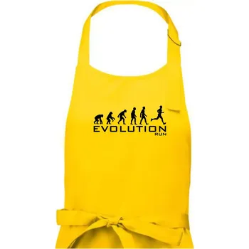 Kuchyňská zástěra Evoluce Run - Dámská zástěra na vaření - Univerzální velikost ( Žlutá )