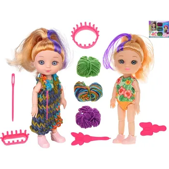 Panenka Panenka 16 cm se sadou na pletení - mix variant či barev