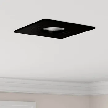 Bodové svítidlo Bodové světlo 12 pcs Černá 9 x 9 x 2 cm Hliník