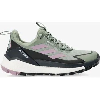 Dámská treková obuv Turistické boty dámské adidas TERREX Free Hiker 2 Low GTX - silv grn/preloved fig/carbon