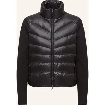 Moncler Dámská Péřová Bunda Ze Směsi Materiálů, černá, 38