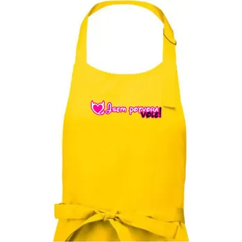 Kuchyňská zástěra Jsem potvora, vole! - Pánská zástěra na vaření - Univerzální velikost ( Žlutá )