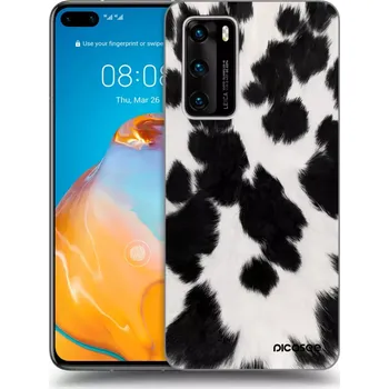 Pouzdro na mobilní telefon Picasee silikonový černý obal pro Huawei P40 - Black Moo