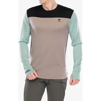 Tričko s dlouhým rukávem Mons Royale Yotei LS - dew/cinder/black