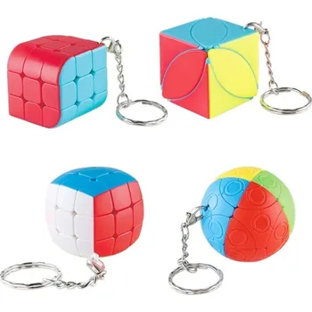 Hlavolam FanXin keychain cube set (3x3, Ivy cube, Trihedron, Marusenko Ball)