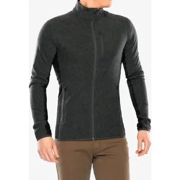 Pánská mikina Rozepínací mikina Icebreaker Descender L/S Zip - jet hthr/black