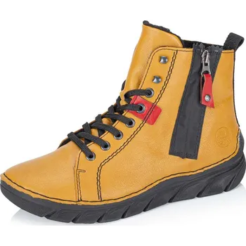 Dámské kozačky Dámská kotníková obuv RIEKER 55024-68 žlutá W5 38