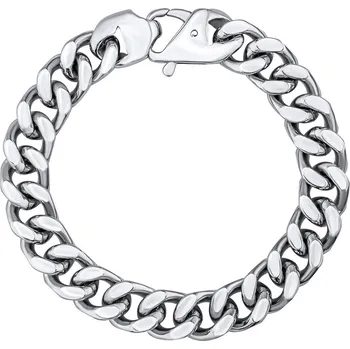 Náramek Masivní náramek Curb Pancr z chirurgické oceli - 12 mm varianta 22 cm KMM38288B-22 cm