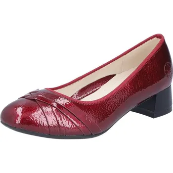 Dámské lodičky DÁMSKÉ LODIČKY RIEKER 45068-35 ČERVENÁ Barva: Červená, Velikost: 39