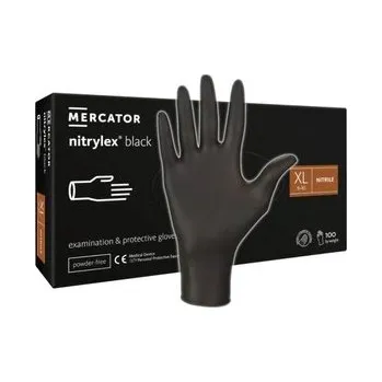 Čisticí rukavice Mercator Nitrylex Black černé XL 100 ks