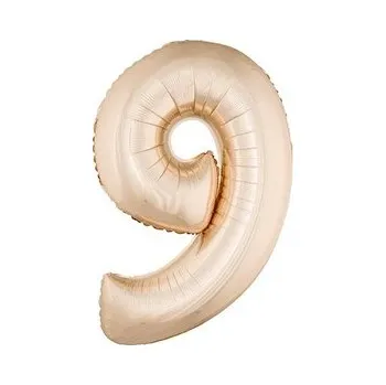 Balon foliowy "9" różowo-złoty 85cm