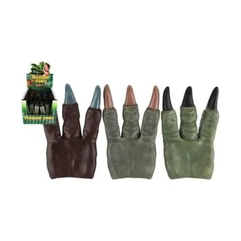 Dinosaurus tlapa/drápy na ruku guma 15x23cm 3 druhy 1 ks