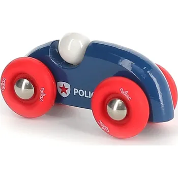 Výuková hračka Vilac Dřevěné auto mini rallye policejní