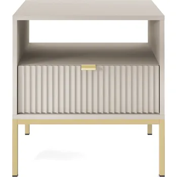 Noční stolek Noční stolek Nova 54 cm kašmír/zlatý