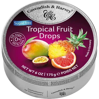 Bonbon Cavendish & Harvey Confectionery GmbH Cavendish & Harvey Tropical Fruit Drops sugarfree 175g