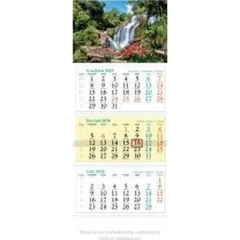 Kalendář Kalendarz 2026 ścienny trójdzielny Kaskada