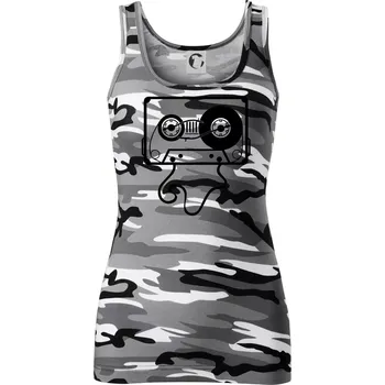 Dámské tričko Gramo kazeta - Dámské Maskáčové tílko - 2XL ( Šedý maskáč )