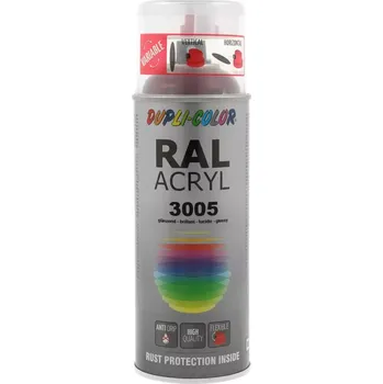 Autolak DUPLI COLOR RAL - lak RAL ACRYL RAL 3005 wine red gloss 400 ml DLC 350597