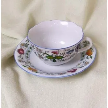 Jednorázové nádobí šálek a podšálek 0,20 L barevný cibulák Nature český porcelán Dubí 2.jak