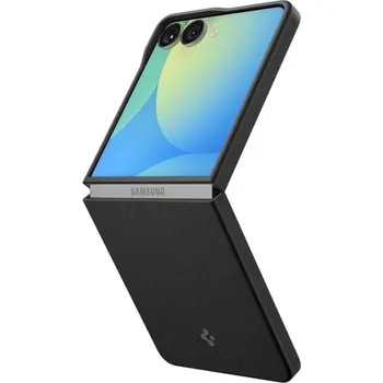Pouzdro na mobilní telefon Spigen Air Skin aramidový kryt Samsung Galaxy Z Flip7 černý