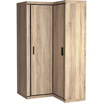 Šatní skříň DALLAS s | šatní skříň D21 | ROHOVÁ | 100x114 cm | sonoma