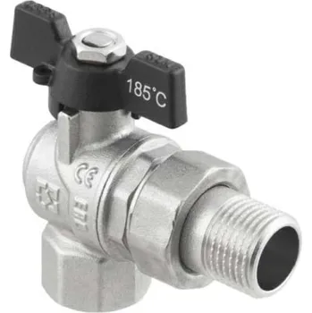 Vodovodní kohout Rohový kulový kohout se šroubením RAFTEC 3/4" motýl (DRBS2-U)