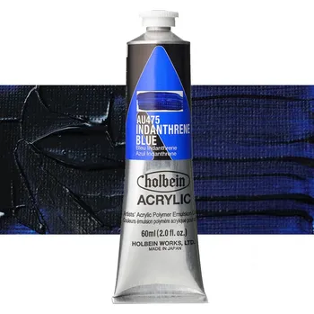 Vodová barva Akrylová barva Holbein Heavy Body - Indanthrene Blue Balení: 60 ml