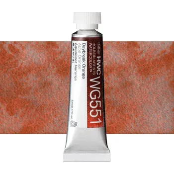 Vodová barva Akvarelová barva Holbein Granulating 5 ml - Daybreak Orange