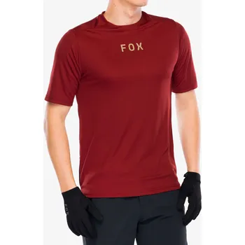 cyklistický dres Cyklistické triko Fox Ranger SS Jersey Wordmark - rust