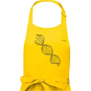 Kuchyňská zástěra DNA černobílé - Dámská zástěra na vaření - Univerzální velikost ( Žlutá )
