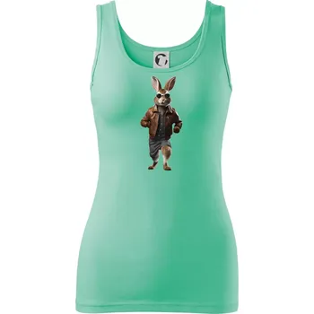Dámské oblečení Zajíc frajer - Dámské tílko - L ( Mátová )