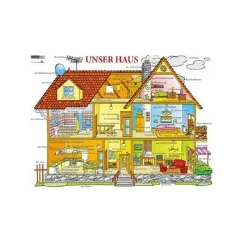 Německý jazyk Unser Haus / Náš dům - Naučná karta