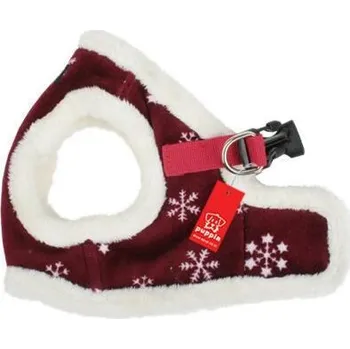 Postroj pro psa Puppia kšíry Snowflake B červené varianta L