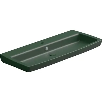 Umyvadlo Umyvadlo Brio 105 keramické, smeraldo matné, 105x45 cm, BRLAV105036