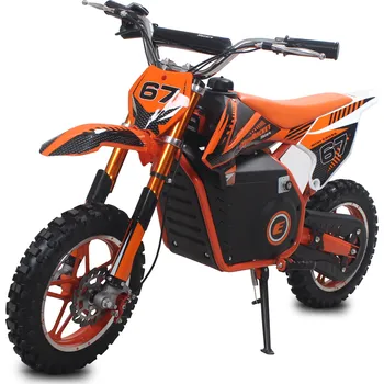 malá motorka Dětská elektrická motorka Viper 1000W 36V,baterie gelová, kola 10, sedlo 63cm, oranžová